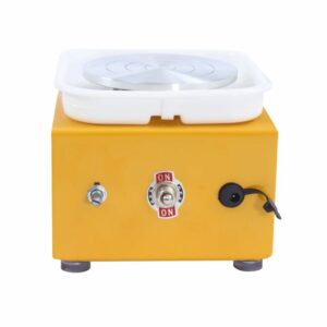 Tour de potier électrique jaune