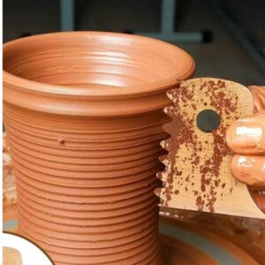 Rib tools en bois pour poterie (pour les finitions de côté) – Image 3