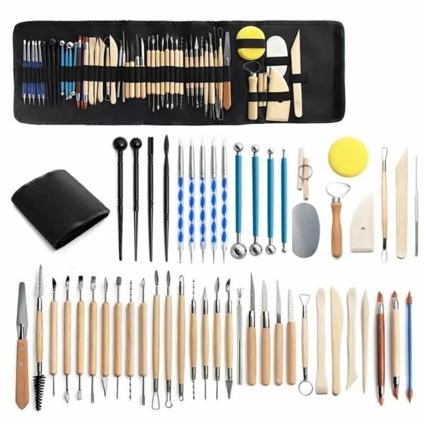 Kit de 52 outils de poterie