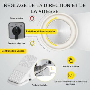 Tour de potier professionnel avec pédale – Image 5