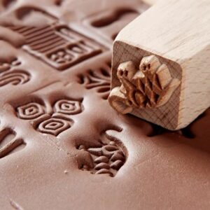 Tampons en bois sculptés pour poterie – Image 9