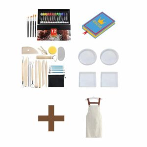 Kit de poterie pour sous-verres – Image 2