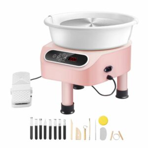 Tour de potier électrique avec pédale et set d’outils - 3 coloris