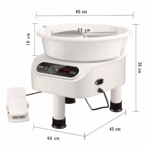 Tour de potier électrique avec pédale et set d’outils - 3 coloris – Image 4